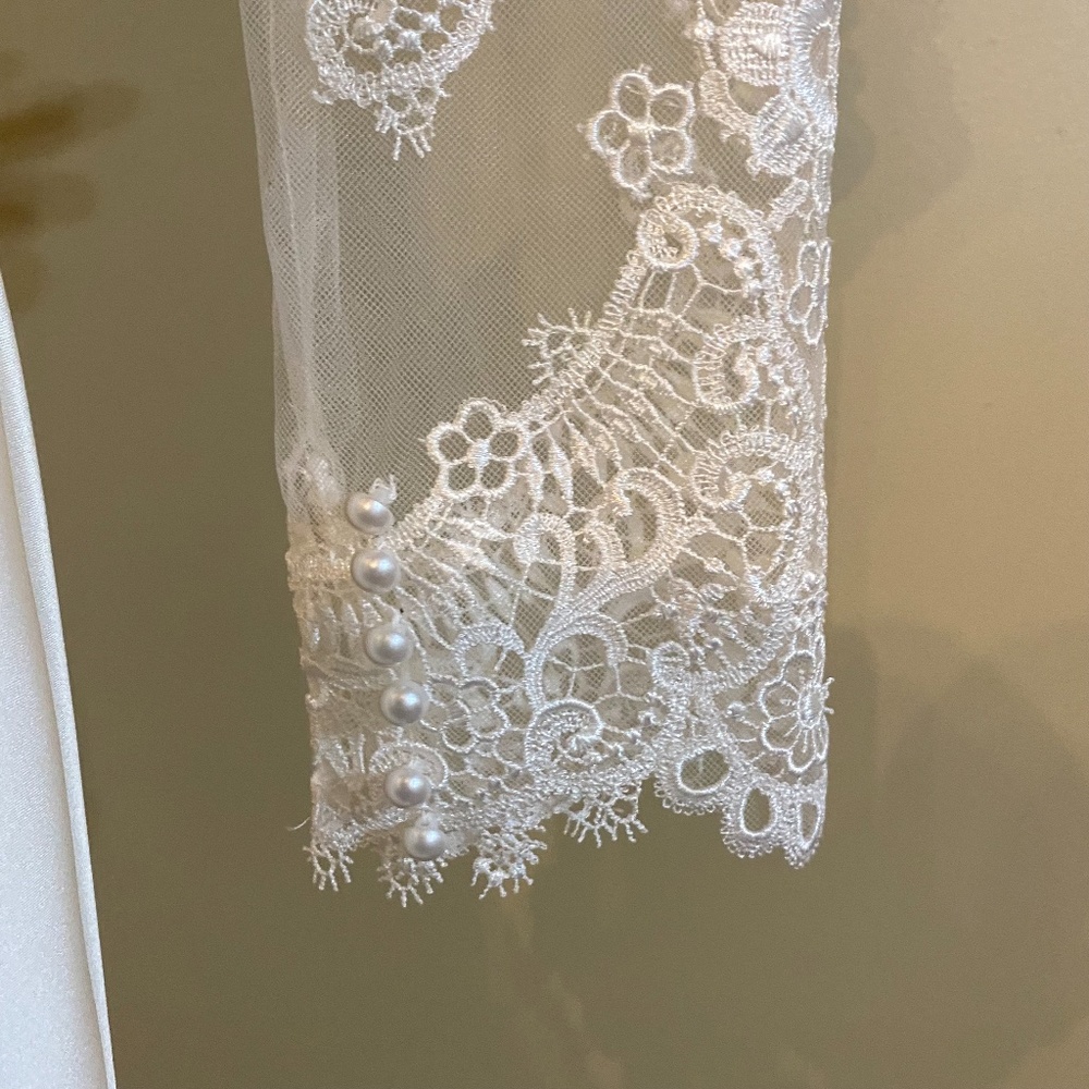 Allure Romance Wedding White Lace Dress - Picture 11 of 16